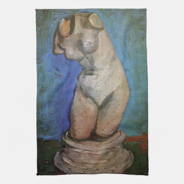 Gipsstatyett Kvinnlig torso av Vincent van Gogh Kökshandduk (Vertikal)