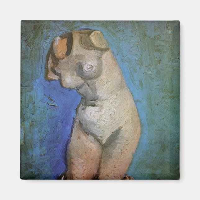 Gipsstatyett Kvinnlig torso av Vincent van Gogh Magnet (Framsidan)