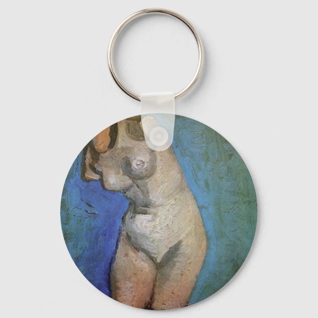 Gipsstatyett Kvinnlig torso av Vincent van Gogh Nyckelring (Framsida)