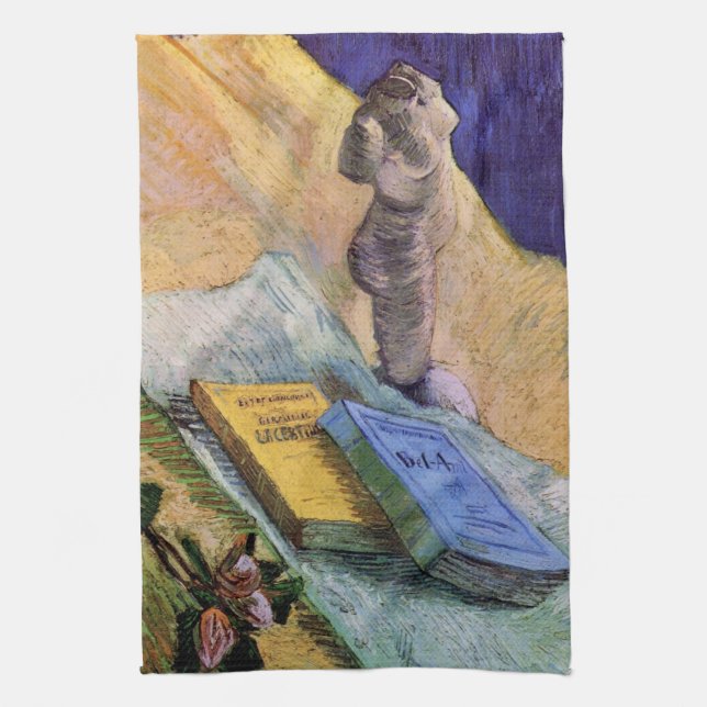 Gipsstatyett Ros och romaner Vincent van Gogh Kökshandduk (Vertikal)