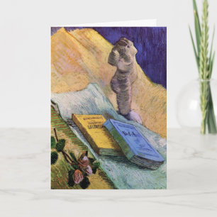 Gipsstatyett Ros och romaner Vincent van Gogh Kort