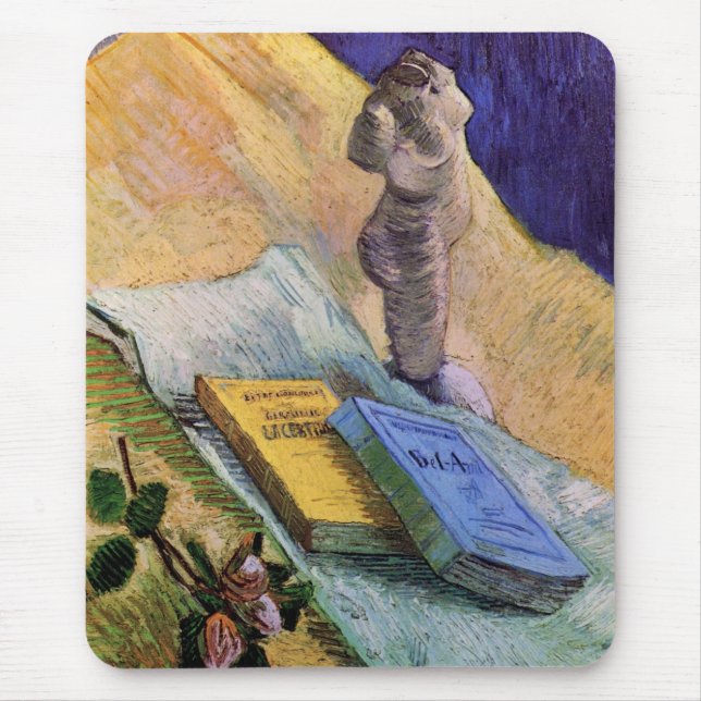 Gipsstatyett Ros och romaner Vincent van Gogh Musmatta (Framsidan)