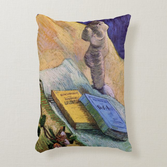 Gipsstatyett Ros och romaner Vincent van Gogh Prydnadskudde (Framsidan(Vertikal))