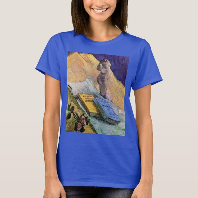 Gipsstatyett Ros och romaner Vincent van Gogh T Shirt (Framsida)