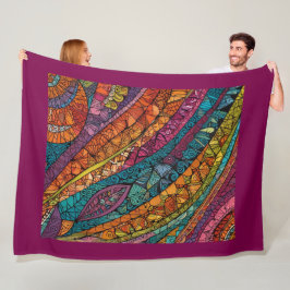 Gipsstycke för Abstrakt av geometrisk typ Fleecefilt