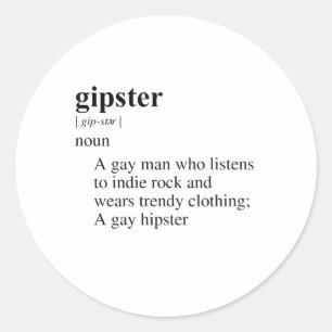 GIPSTER RUNT KLISTERMÄRKE