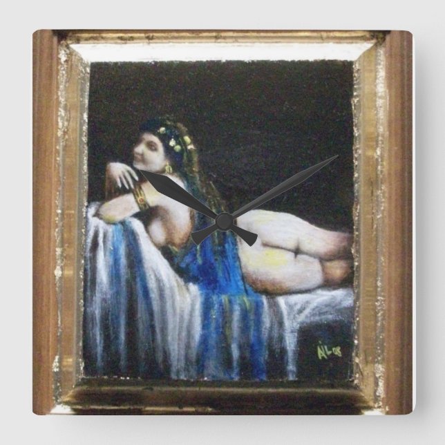 GIPSY BLUE FYRKANTIG KLOCKA (Framsida)