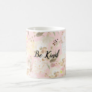 Gir Rosa Cream White-Blommigt Kaffemugg