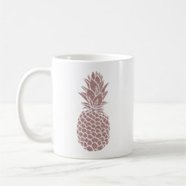Gir Rosa Glitter Ananäpple-Gnistra Kaffemugg