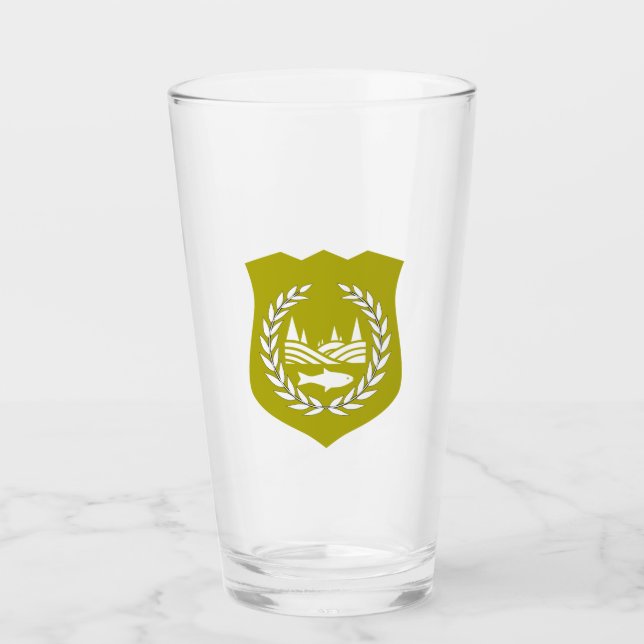 Giradan Flagga - Glass Tumbler Glaskopp (Framsida)