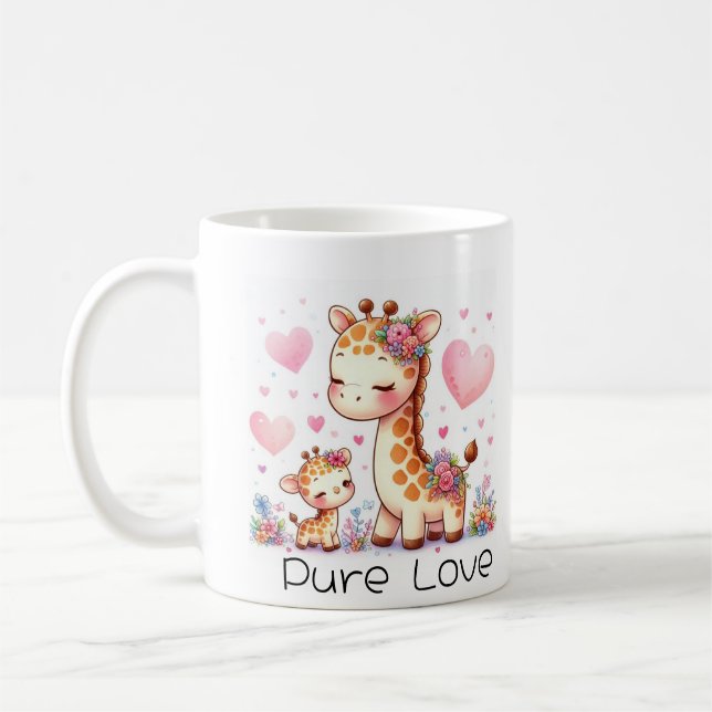 Girafe mom  kaffemugg (Vänster)