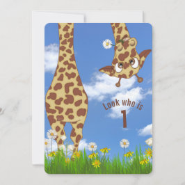 Giraff 1-årsfest inbjudningar