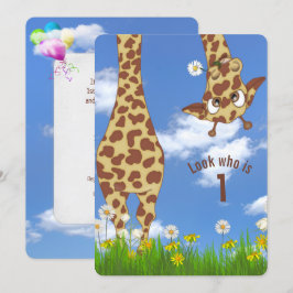 Giraff 1-årsfest inbjudningar