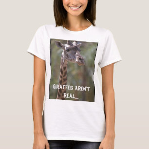 Giraff är inte verkliga….,Britten gjorde upp de Tee Shirt