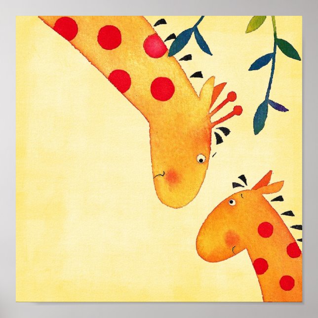 giraff barn vägghänge poster (Framsidan)