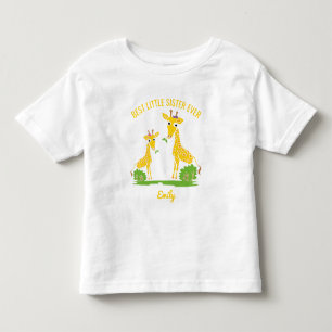 Giraff bästa lillasyster någonsin Tjejer Personlig Tee Shirt