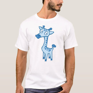 Giraff - blått tee shirt
