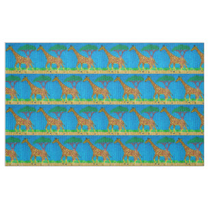 Giraff - Bomullstwilltyg Tyg