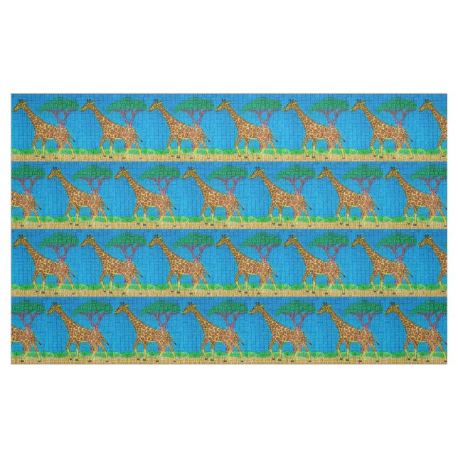 Giraff - Bomullstwilltyg Tyg (Fat Quarter)