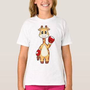 Giraff Boxare Boxningshandskor Boxning T Shirt