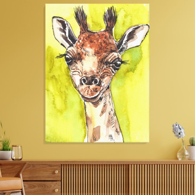 Giraff Canvastryck (Insitu (Vardagsrum))