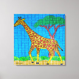 Giraff - Canvastryck