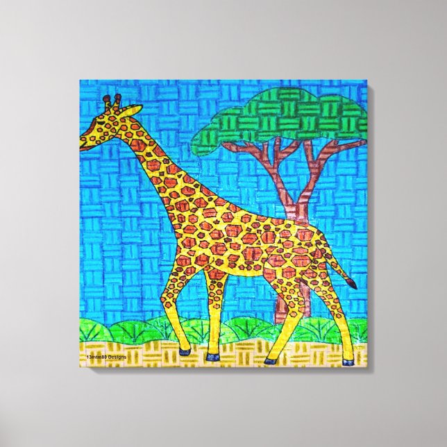 Giraff - Canvastryck (Framsida)