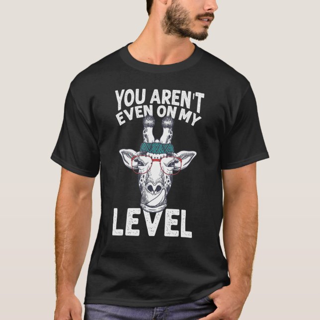 Giraff Citat Djur Jag älskar giraffer T Shirt (Framsida)