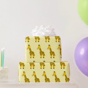 Giraff Design Valfri Bakgrundsfärg Presentpapper