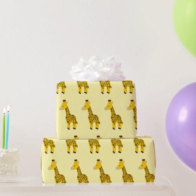 Giraff Design Valfri Bakgrundsfärg Presentpapper (Festgåvor)