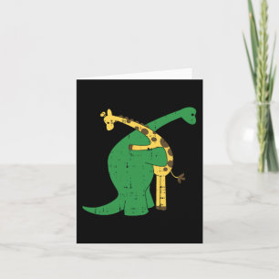 Giraff Dinosaur Knuff Kärlek Dino Djur Safari Hall Kort