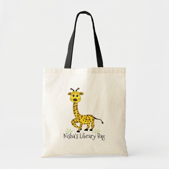 Giraff Djur Barn Bok Biblioteks Väska (Framsidan)