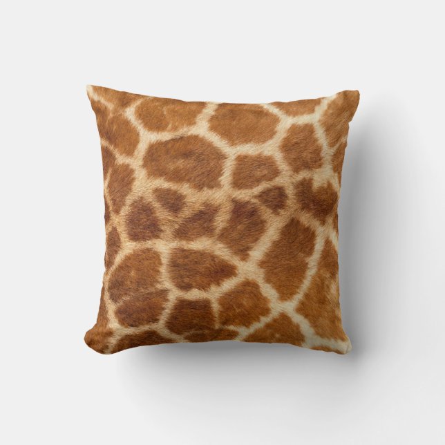 Giraff Djurtryck Dekoratör Kudde (Framsida)
