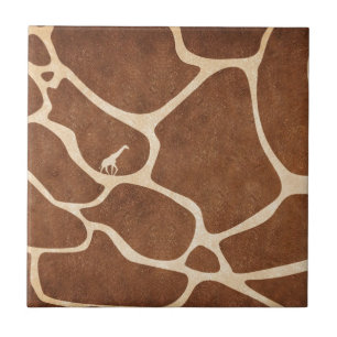 Giraff! exotisk djur tryckdesign! kakelplatta