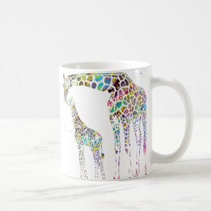 Giraff familj kaffemugg