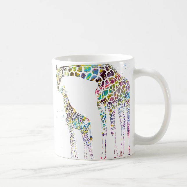 Giraff familj kaffemugg (Höger)