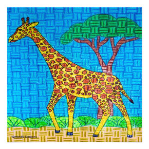 Giraff - Foto Print