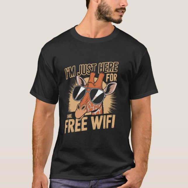 Giraff Gag Party Mening T Shirt (Framsida)