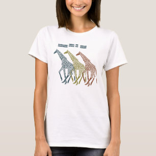 Giraff gör mig lycklig tee shirt