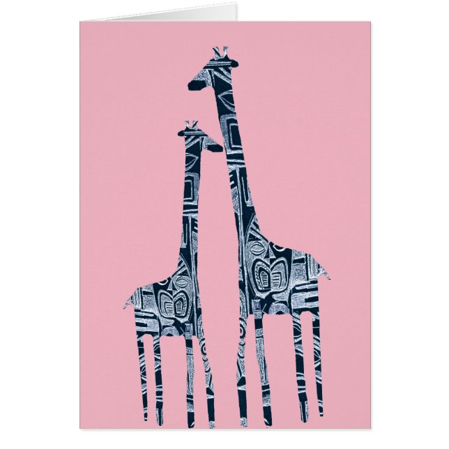 giraff hälsningskort (Framsidan)