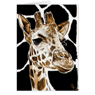 giraff hälsningskort