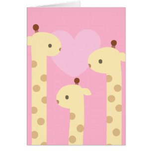Giraff Hälsningskort