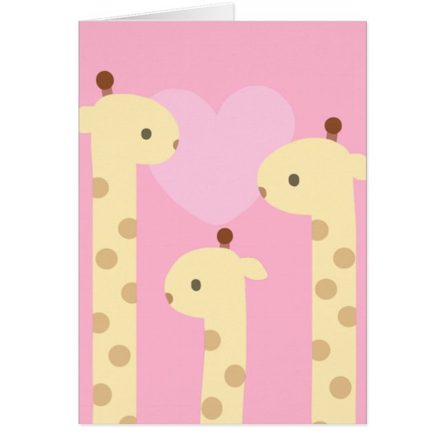 Giraff Hälsningskort (Framsidan)