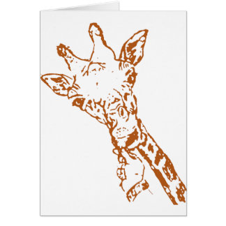 Giraff Hälsningskort
