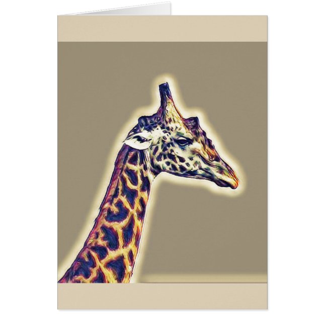 Giraff Hälsningskort (Framsidan)