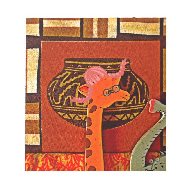 Giraff Hatt Konsttryck Anteckningsblock (Framsida)
