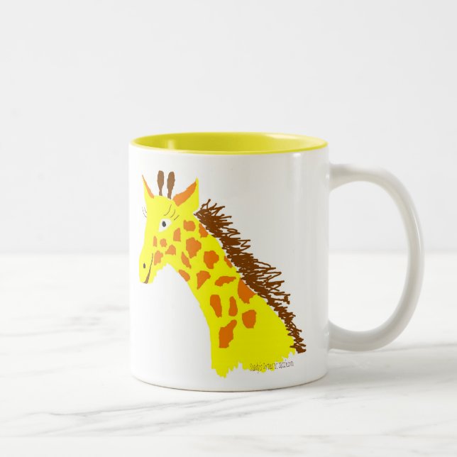 Giraff hoad chokladmugg Två-Tonad mugg (Höger)