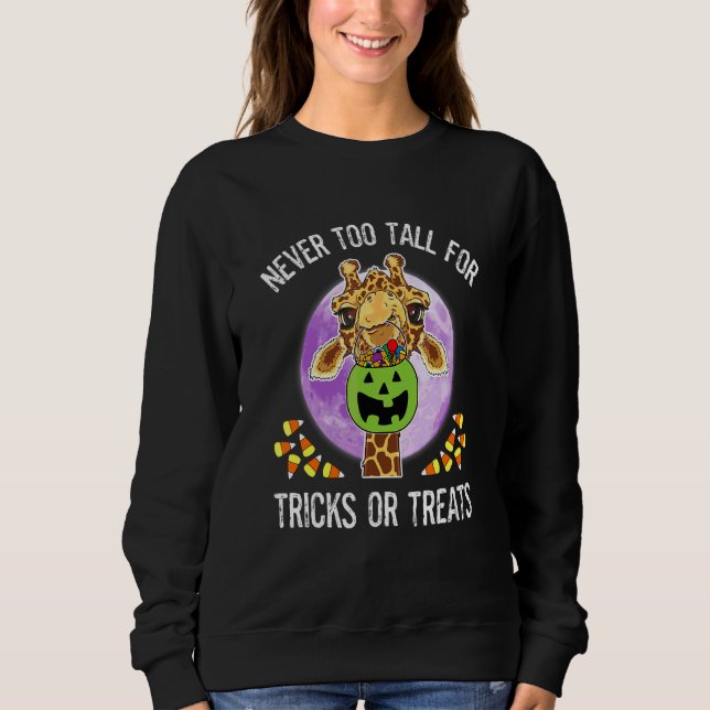 Giraff Höst Halloween Godis Majs Bus eller Buss T Shirt (Framsida)