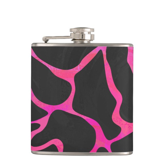 Giraff Hot Pink och Svart Tryck Fickplunta (Framsidan)