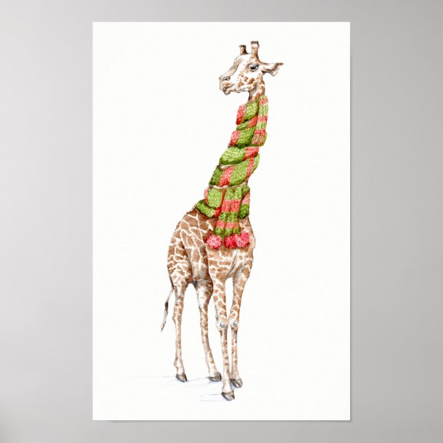 Giraff i en halsduk poster (Framsidan)